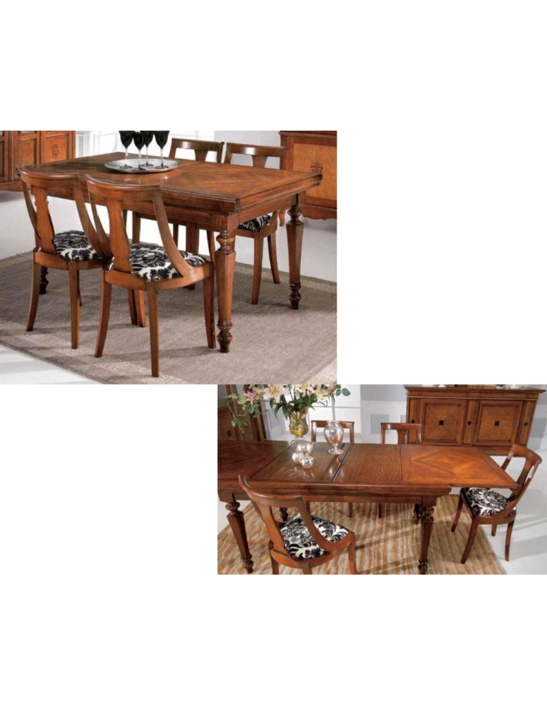 TAVOLO RETTANGOLARE NOCE ALLUNGABILE  A SERRANDINA