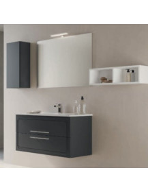 BAGNO DA CM 100 SOSPESO  LAVABO PIATTO SPECCHIERA DA 100