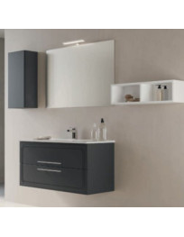 BAGNO DA CM 100 SOSPESO  LAVABO PIATTO SPECCHIERA DA 100