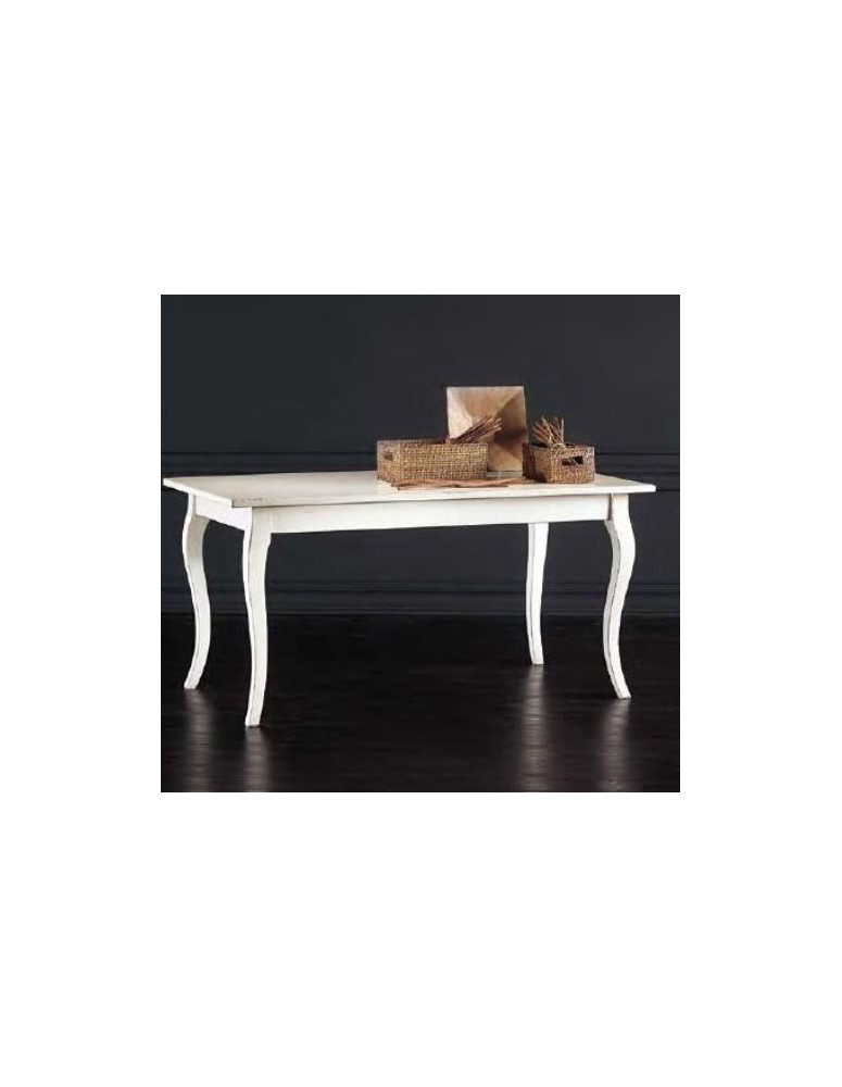 TAVOLO FISSO LACCATO BIANCO