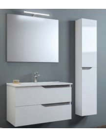 BAGNO DA CM 80 SOSPESO  LAVABO PIATTO SPECCHIERA DA 80