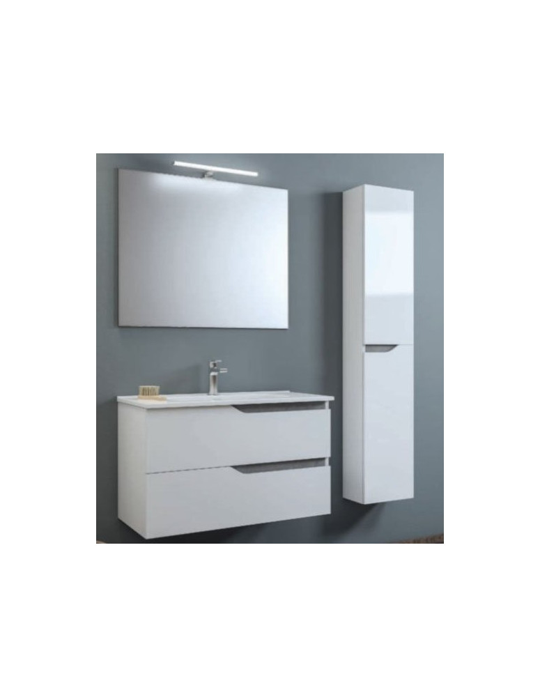 BAGNO DA CM 80 SOSPESO  LAVABO PIATTO SPECCHIERA DA 80