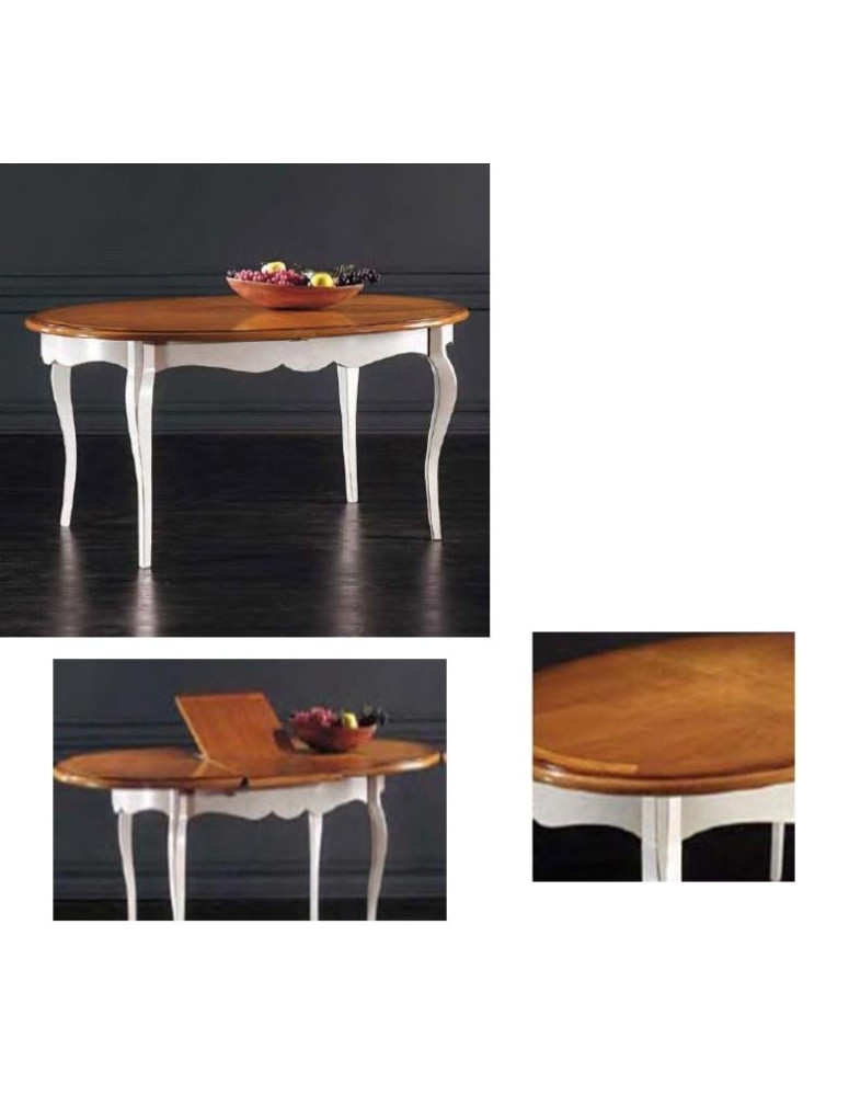 TAVOLO OVALE APRIBILE CON ALLUNGA CENTRALE