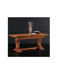 TAVOLO RETTANGOLARE CON 2 GAMBONI CENTRALI