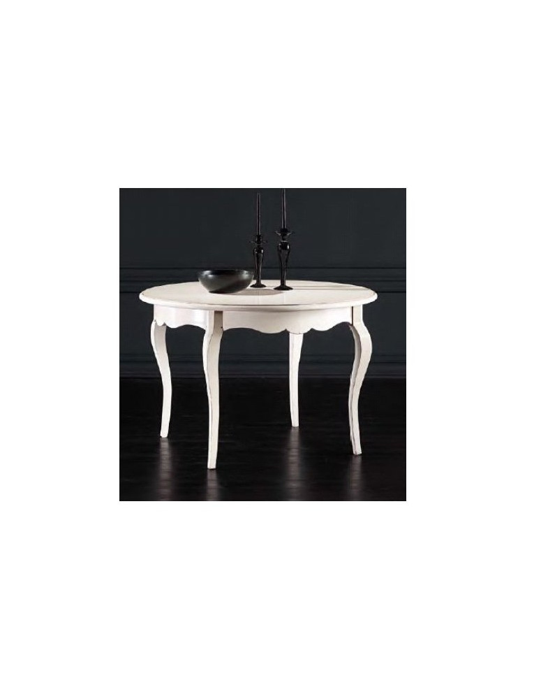 TAVOLO ROTONDO BIANCO LACCATO