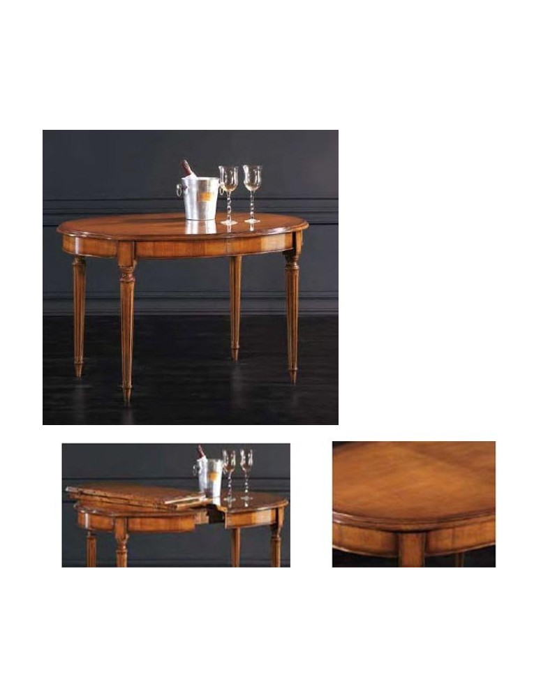 TAVOLO OVALE COLORE NOCE