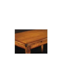 TAVOLO RETTANGOLARE LACCATO E VERNICIATO CON ALLUNGHE LATERALI NOCE