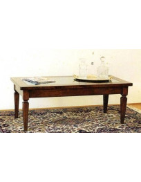 TAVOLINO CON VETRO IN BATTUTA