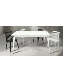 TAVOLO IN ABETE BIANCO FRASSINATO