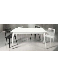 TAVOLO IN ABETE BIANCO FRASSINATO