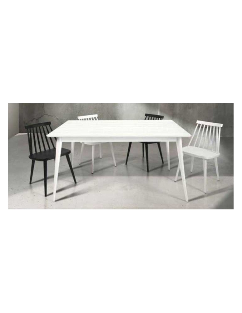 TAVOLO IN ABETE BIANCO FRASSINATO