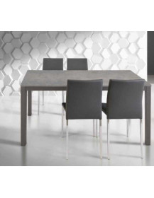 TAVOLO CON STRUTTURA IN METALLO MISURA CHIUSA E APERTA