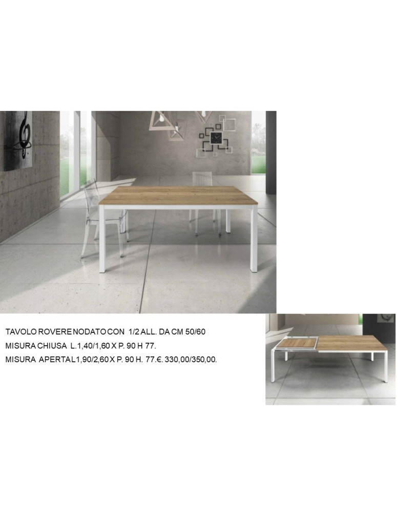 TAVOLI ROVERE NODATO