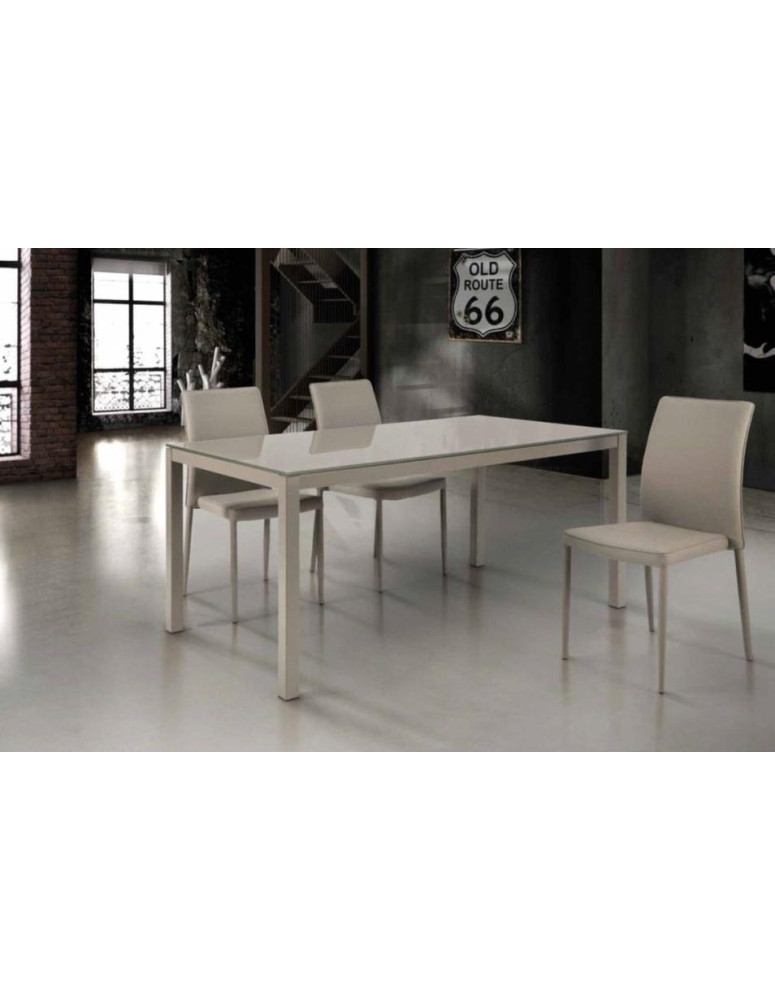 TAVOLO IN VETRO  E 1 ALL. DA CM 50