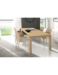 TAVOLO  IN LEGNO ROVERE 2 ALL. DA CM 40