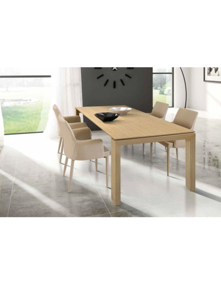 TAVOLO  IN LEGNO ROVERE 2 ALL. DA CM 40