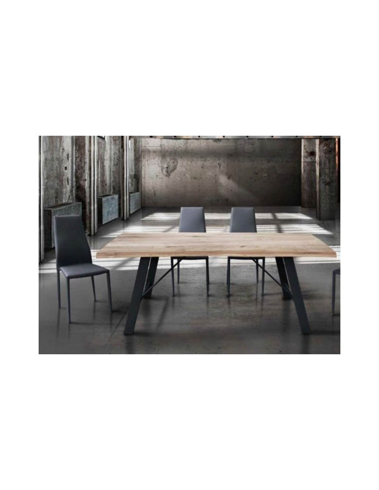 TAVOLI FISSI CON PLANCIA MASSICCIA DI SPESSORE DA 6 CM E 4 CM