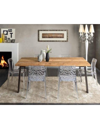 PIANO TAVOLO CONIFERA VECCHIA  TRATTATO CERA NATURALE