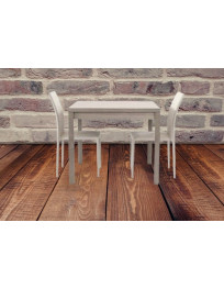 TAVOLO ROVERE GRIGIO  APERTURA A LIBRO