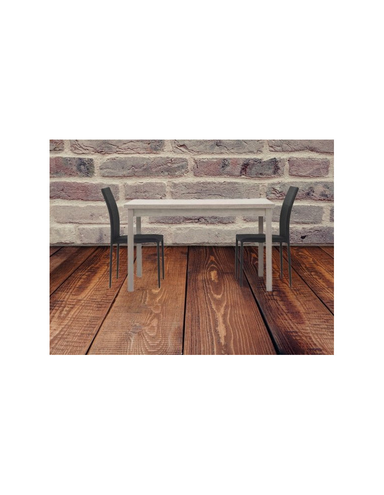 TAVOLO ROVERE GRIGIO  CON 2  ALLUNGHE DA 40