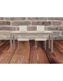 TAVOLO  ROVERE GRIGIO  CON 2  ALLUNGA DA 43