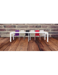 TAVOLO A CONSOLLE TORTORA,BIANCO FRASSINATO E WENGE’