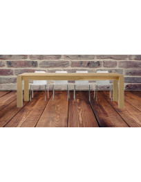 TAVOLO IN ROVERE NATURALE CON ALLUNGHE