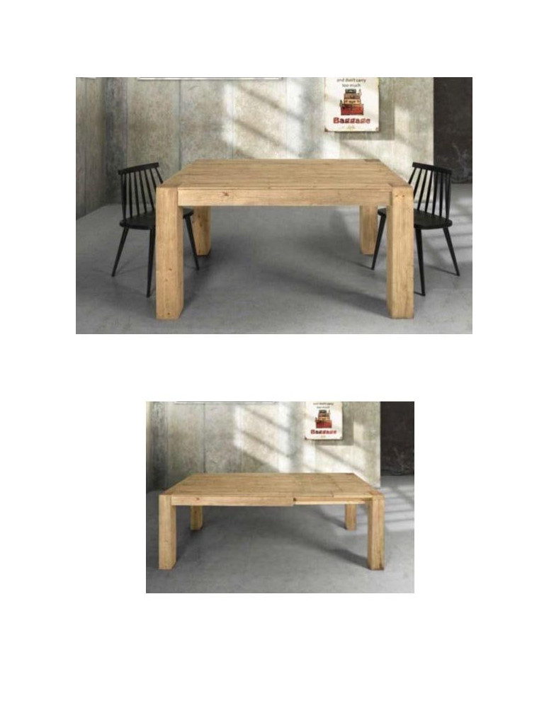 TAVOLO IN ABETE NATURALE ALLUNGABILE