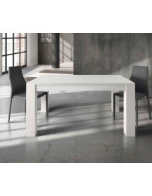 TAVOLO RETTANGOLARE ROVERE SPAZZOLATO BIANCO