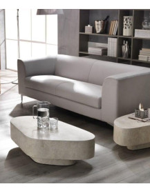 TAVOLINO A TRAPEZIO IN PIETRA FOSSILE