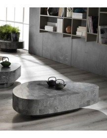 TAVOLINO A GOCCIA  IN PIETRA FOSSILE COLORE GRAY STONE