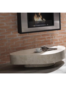 TAVOLINO A GOCCIA IN PIETRA FOSSILE