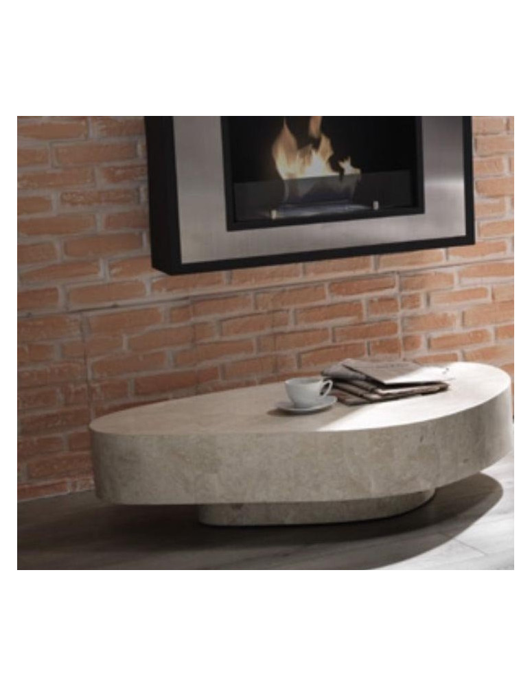 TAVOLINO A GOCCIA IN PIETRA FOSSILE