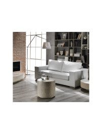 TAVOLINO ROTONDO  COLONNA  IN PIETRA FOSSILE