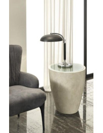 TAVOLINO IN PIETRA FOSSILE A COLONNA