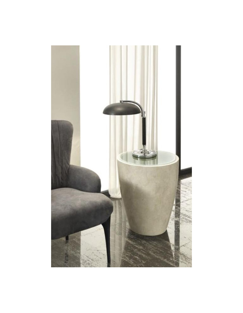 TAVOLINO IN PIETRA FOSSILE A COLONNA