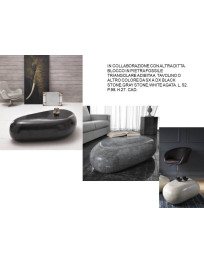 BLOCCO IN PIETRA FOSSILE A TRE ANGOLI