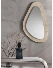 SPECCHIERA  PIETRA FOSSILE A GOCCIA DISUGUALE