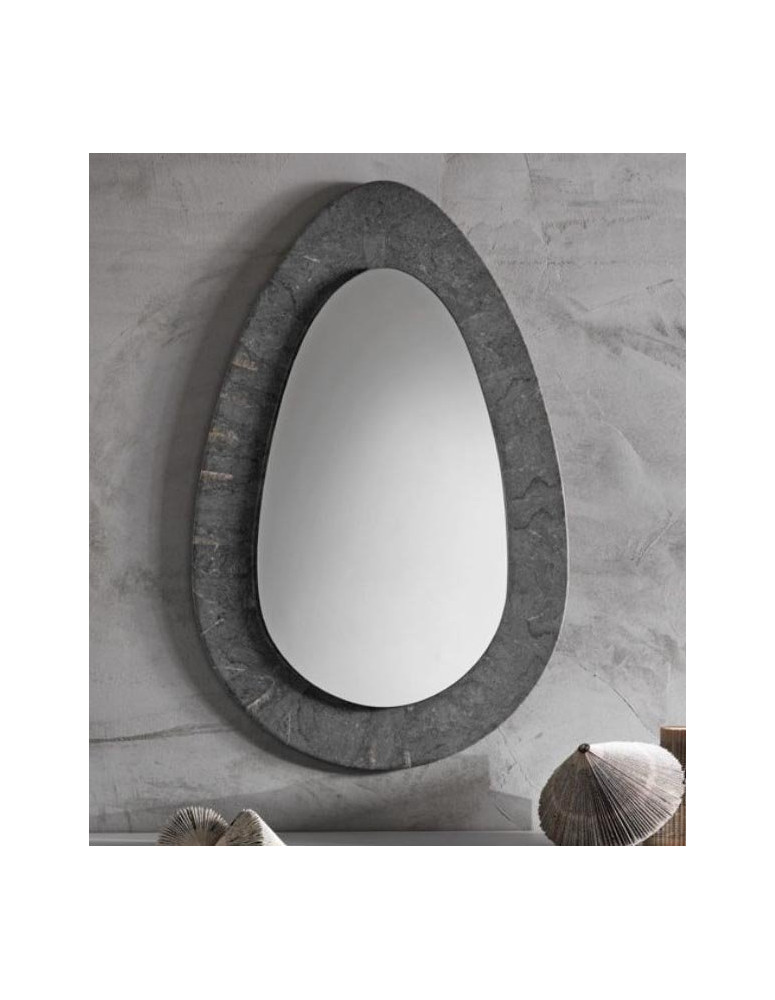 SPECCHIERA  PIETRA FOSSILE GOCCIA