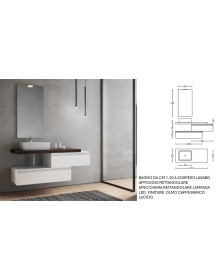 BAGNO DA CM 1.20 A SOSPESO