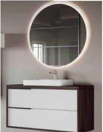 BAGNO SOSPESO CON SPECCHIERA RETROILLUMINATA
