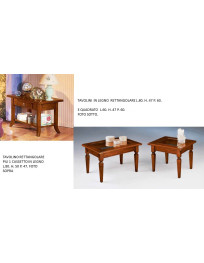 TAVOLINI  IN LEGNO QUADRATO