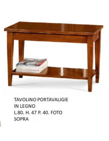 TAVOLINO PORTAVALIGIE IN LEGNO