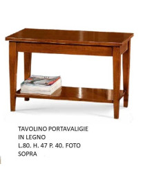 TAVOLINO PORTAVALIGIE IN LEGNO