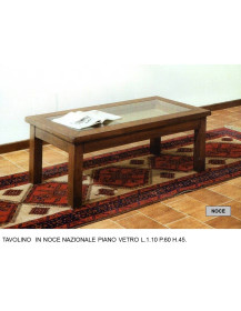 TAVOLINO CON GAMBE QUADRATE