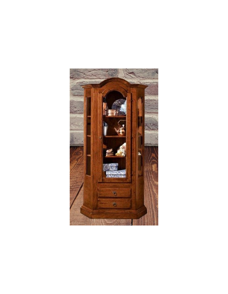 VETRINA 1  PORTA 2 CASSETTI SCANTONATA