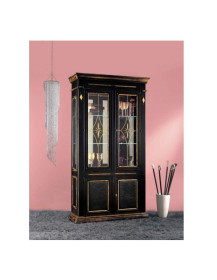 ARGENTIERA 2 PORTE CON FIANCHI A VETRO