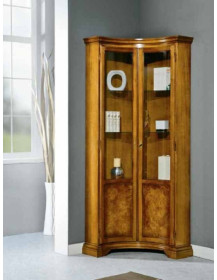 VETRINA  ANGOLO SAGOMATO 2 PORTE ALTA