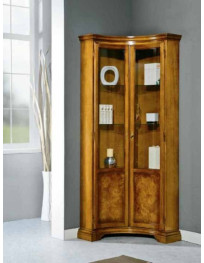 VETRINA  ANGOLO SAGOMATO 2 PORTE ALTA