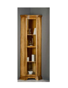 VETRINA ANGOLO SAGOMATO ALTA 1 PORTA CON VETRI